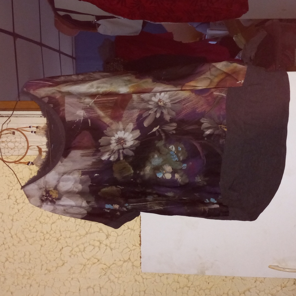 XL women's flower print comfort  t-shirt summer